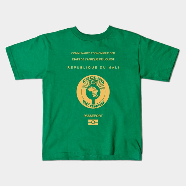 Mali passport Kids T-Shirt by Travellers